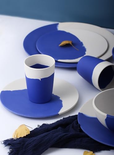 MORGIANA Bamboo Dinnerware Set, 8-Pieces Tableware - Image 4
