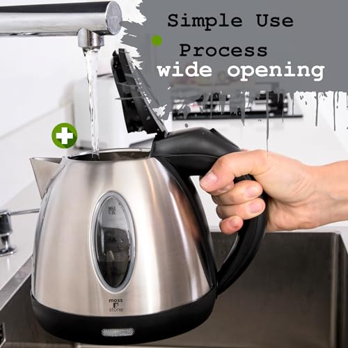 Moss & Stone Stainless Steel Cordless Electric Kettle 1.2L - Image 4