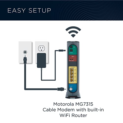 Motorola MG7315 Modem WiFi Router Combo DOCSIS 3.0 - Image 3