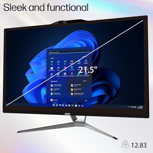 msi 21.5" FHD Touchscreen Business All-in-One Desktop - Image 2
