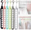 HEYHOUSE Multifunctional Space Saving Hangers, Pack Of 6