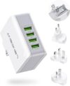 LENCENT Multiple USB Wall Charger, 4 Port Adapter