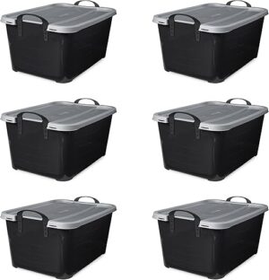 Life Story Multipurpose Stackable Storage Container, 6 Pack