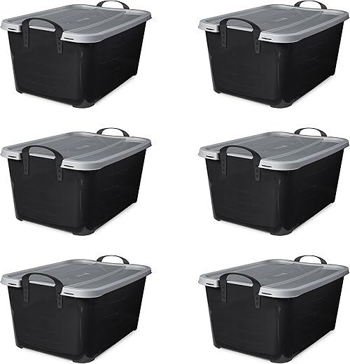 Life Story Multipurpose Stackable Storage Container, 6 Pack