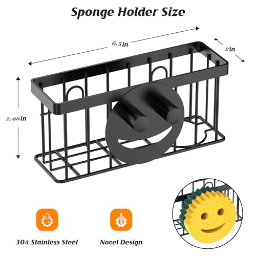 MURLONG Smiley Face Sponge Holder Sink Caddy - Image 2