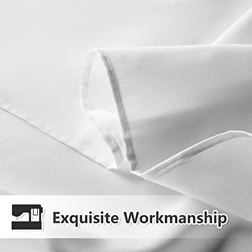MYSKY HOME White Tablecloth 60x84 Inch Rectangle - Image 4