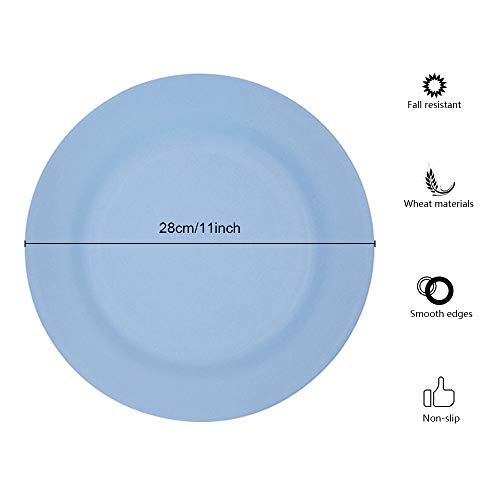 NA Set Of 10 Large Dinner Plates 11 Inch - Image 2