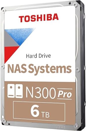 TOSHIBA N300 PRO 6TB Business NAS Hard Drive HDWG460XZSTB