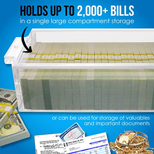 Nadex Clear Acrylic Cash Box With Cover - Image 4
