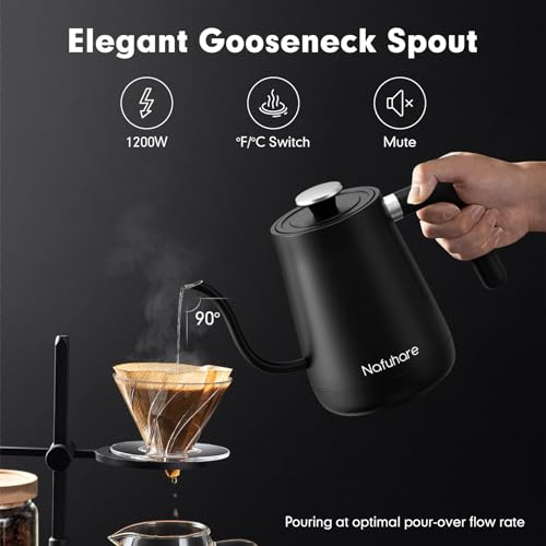 Nafuhare Gooseneck Electric Kettle ±1℉ Control - Image 3