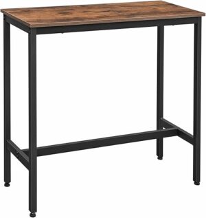 VASAGLE Narrow Long Bar Table, Industrial Design ULBT10X