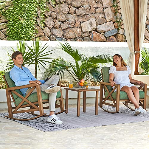NATURAL EXPRESSIONS Rocking Bistro 3 Piece Patio Set - Image 2