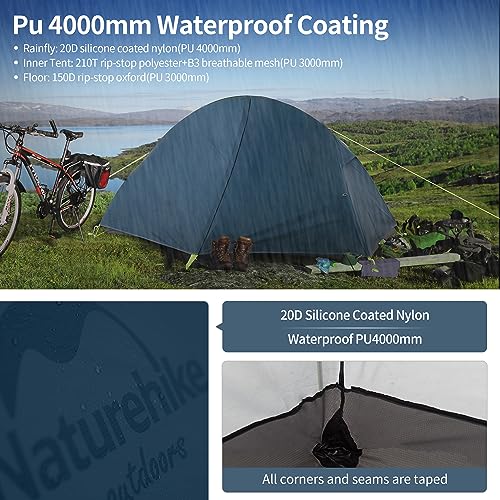 Naturehike Bikepacking 1 Person Waterproof Tent - Image 4