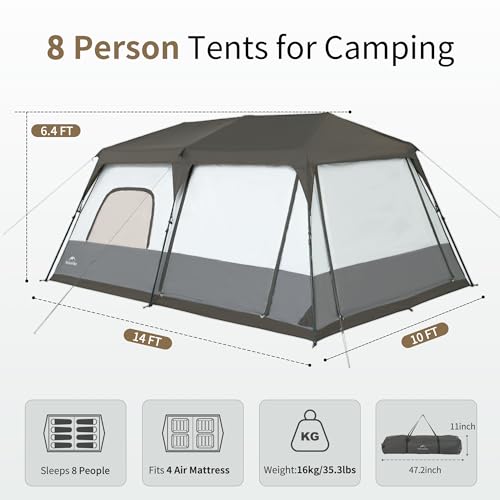 Naturehike Cape 6/8 Person Easy Setup Tent - Image 2