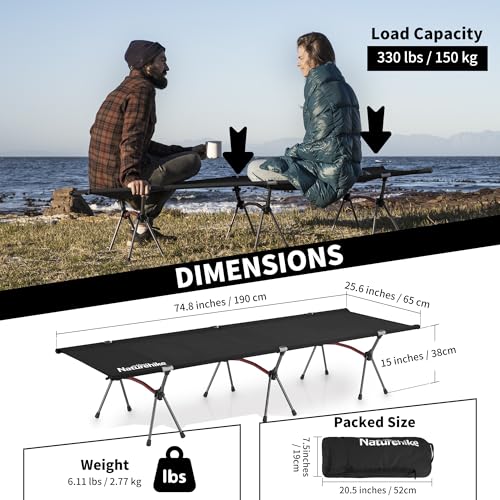 Naturehike Folding Ultralight Adjustable Camping Cot - Image 4