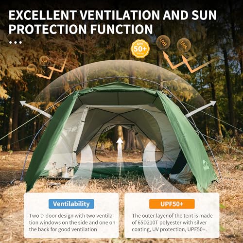 Naturehike Hillock 2 Person Lightweight Backpacking Tent - Image 5