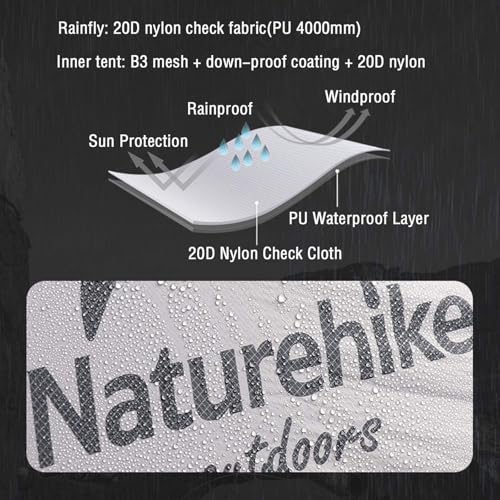 Naturehike Mongar 2 Person Lightweight Camping Tent - Image 4