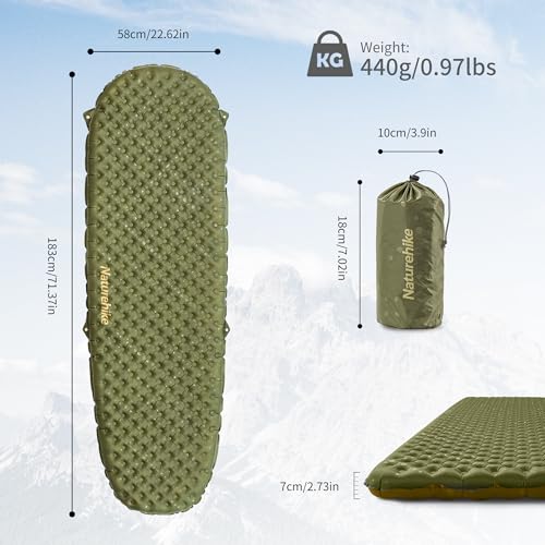 Naturehike Ultralight Self Inflating Sleeping Pad, Mummy - Image 2