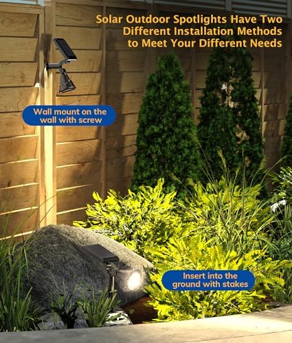 NBKLS Solar Spot Lights, 27 LED Outdoor - Image 4