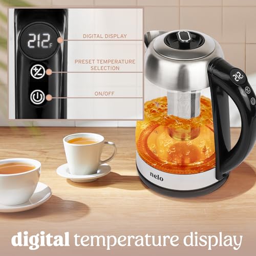 NELO Electric Kettle With Removable Tea Infuser - Image 3