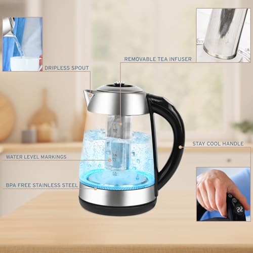 NELO Electric Kettle With Removable Tea Infuser - Image 5