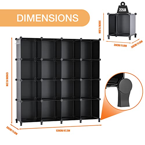 Neprock 16 Cubby Storage Organizer Shelves - Image 3