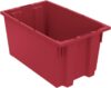 Akro-Mils Nest And Stack Plastic Storage Tote, 6-Pack
