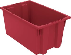 Akro-Mils Nest And Stack Plastic Storage Tote, 6-Pack