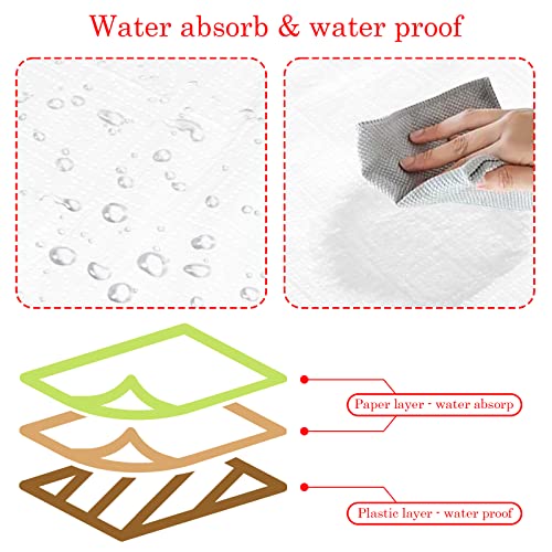 NEWOOK Disposable White Paper Tablecloths, 12 Pack - Image 5