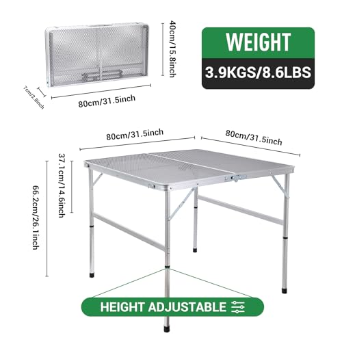 Nice C Camping Table With Cabinet Storage, Adjustable - Image 3