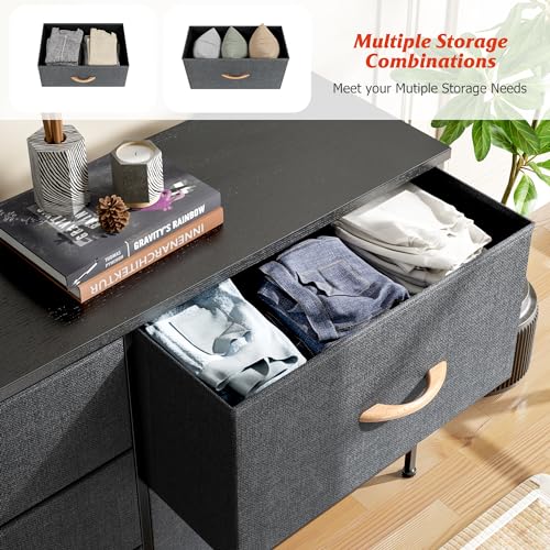 Nicehill Dresser With 5 Drawers, Wide Chest - Image 5