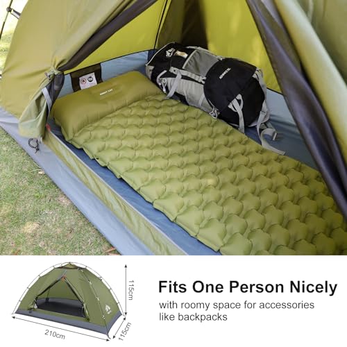 Night Cat Backpacking Tent With Inflatable Sleeping Pad - Image 2