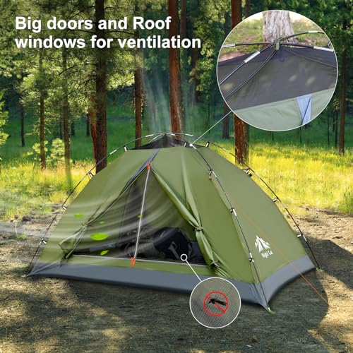 Night Cat Backpacking Tent With Inflatable Sleeping Pad - Image 5