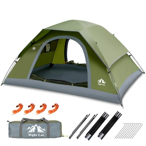 Night Cat Backpacking Tent With Inflatable Sleeping Pad - Image 2