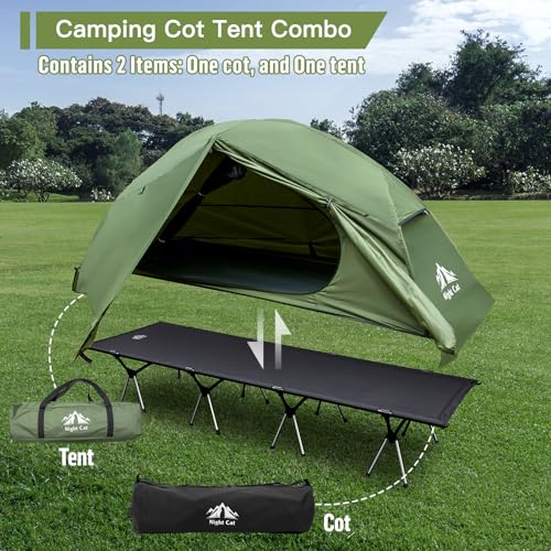 Night Cat Camping Cot Tent - Waterproof 1-Person - Image 2