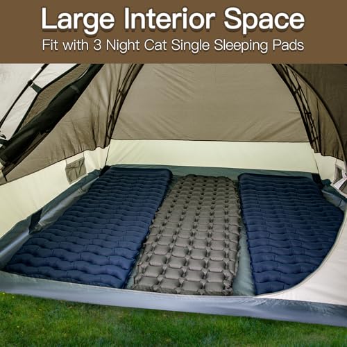 Night Cat Camping Tent 2-3 Persons Double Layers Waterproof - Image 3