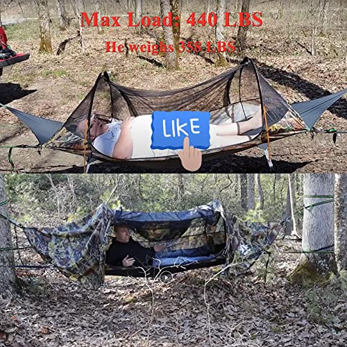 Night Cat Flat Lay Hammock Tent With Mosquito Net - Image 5