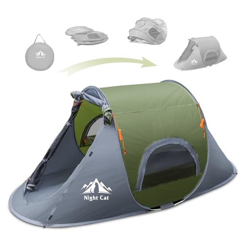 Night Cat Pop-up Camping Tent: 1 Person Combo - Image 2