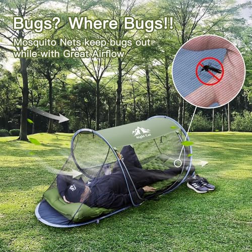 Night Cat Pop-up Mosquito Tent With Sleeping Bag - Image 3