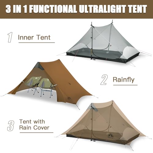 Night Cat Ultralight Tent 2 Persons With Poles - Image 4