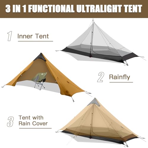 Night Cat Ultralight Tent with Inflatable Sleeping Pad - Image 4