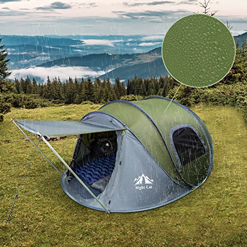 Night Cat Upgraded Pop Up Tent With Poles - Image 3