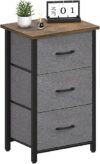 Yoobure Nightstand With 3 Fabric Drawers