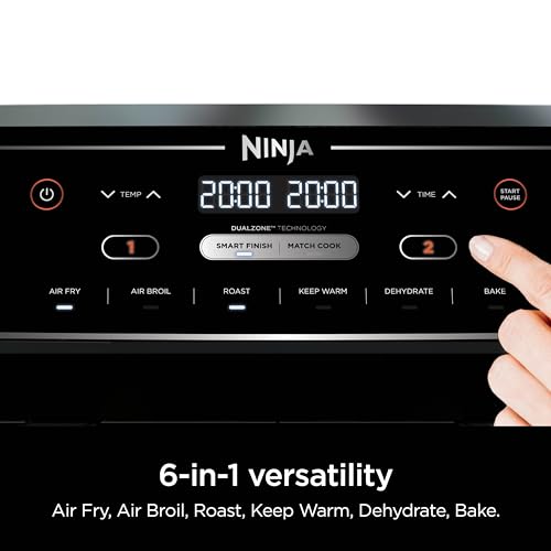 Ninja Air Fryer 10-in-1, 10 QT, Black, DZ302 - Image 3