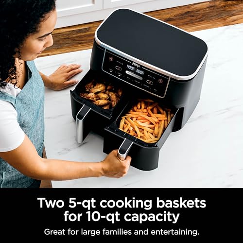 Ninja Air Fryer 10-in-1, 10 QT, Black, DZ302 - Image 5