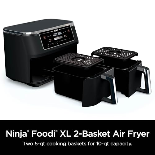 Ninja Air Fryer 10-in-1, 10 QT, Black, DZ302 - Image 2