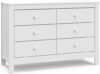 Graco Noah 6 Drawer Double Dresser (White)