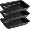 FISDEN Non-Stick Rectangular Cake Pan Set