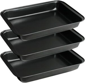 FISDEN Non-Stick Rectangular Cake Pan Set