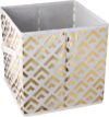 DII Non Woven Metallic Diamond Storage Bin